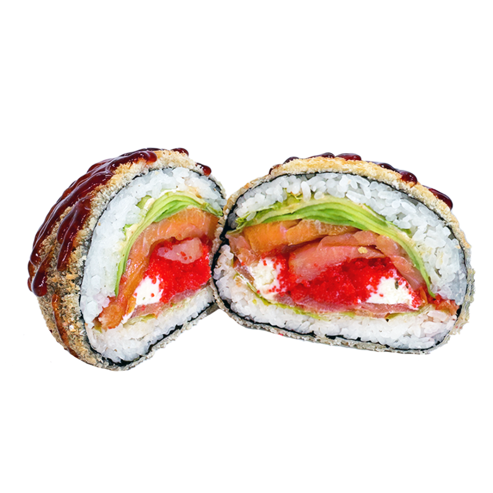 Sushi Burger with Smoked Salmon
