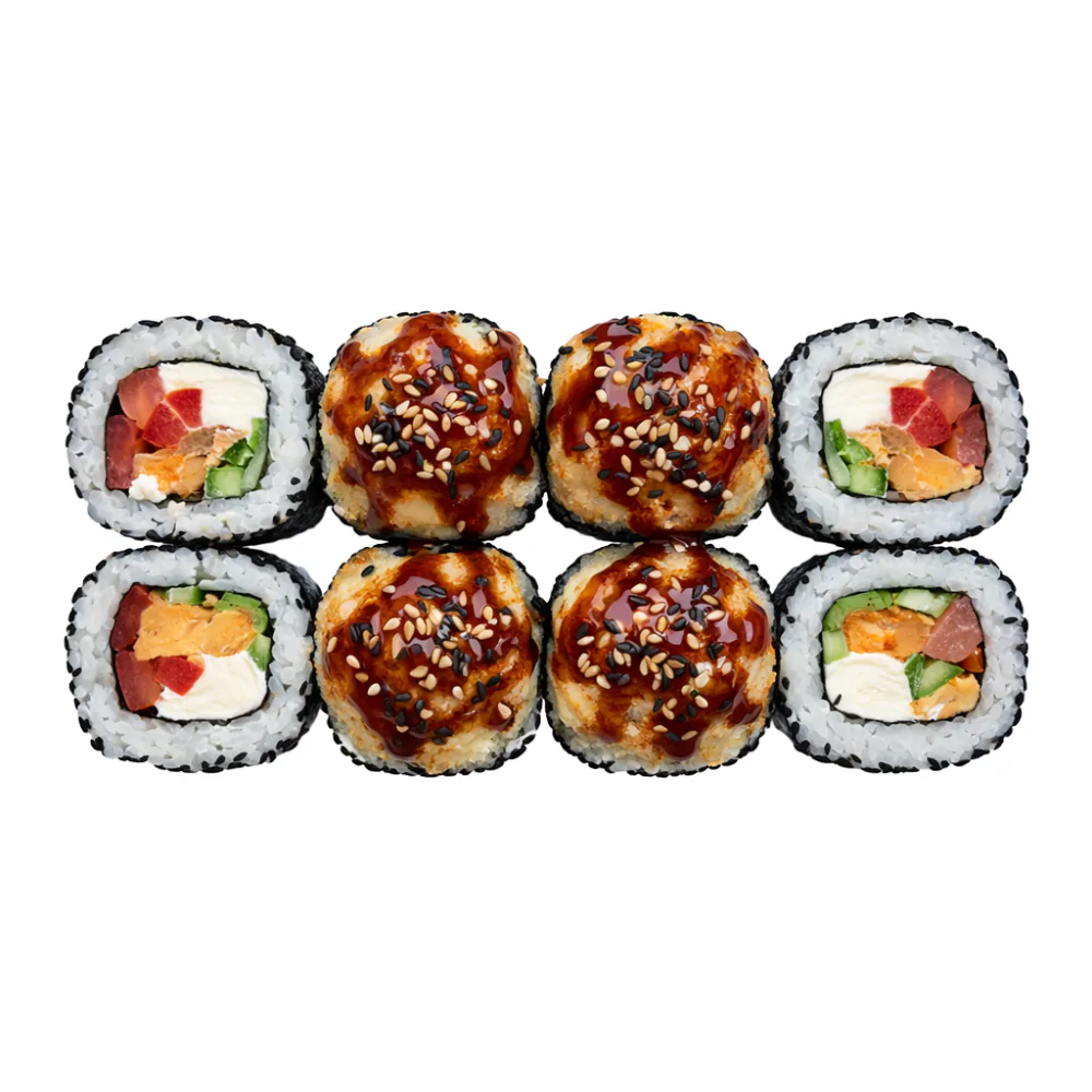 Roll Sake Teriyaki Sesame Baked