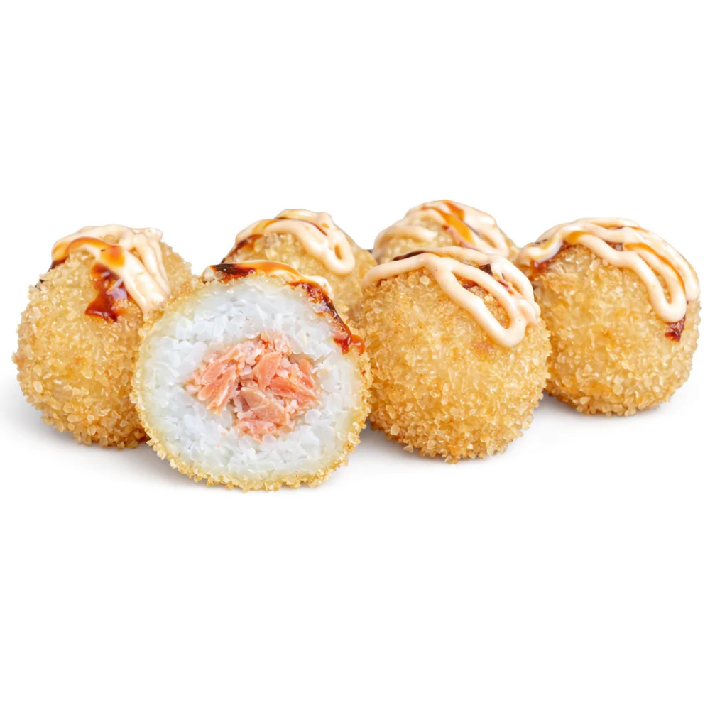 Salmon rice balls